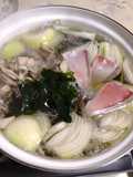 Fresh Wakame and Yellowtail Shabu-Shabu (Black Salt)