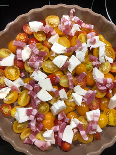 Une photo de Clafoutis tomates cerises