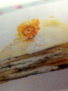 A picture of Sweet crepe cake.