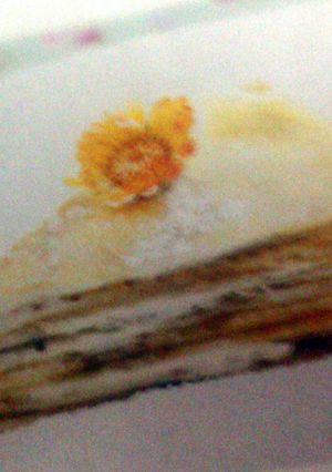 A picture of Sweet crepe cake.
