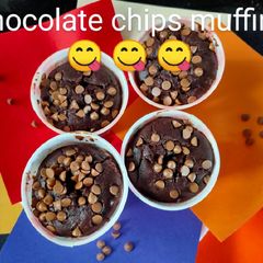 A picture of Chocolate chips muffins.