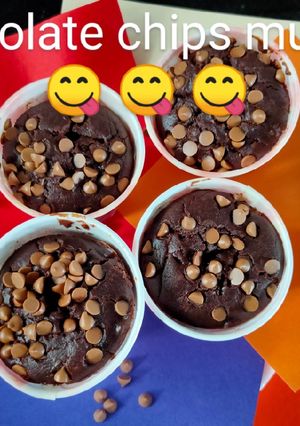 A picture of Chocolate chips muffins.