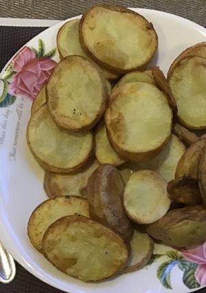 صورة لوصفة بطاطس مقلي بدون زيت......🥔