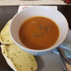 A picture of My Creamy Leek & Tomato Soup. 💖.