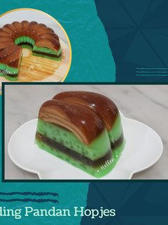 Foto resep Puding Pandan Hopjes