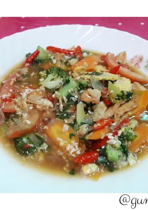 Foto resep Capcay Kuah Telur Bakso