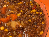 Guiso de lentejas vegetariano