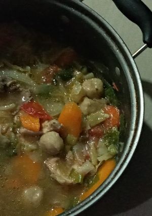 Foto resep Sayur Sop Ayam Bakso