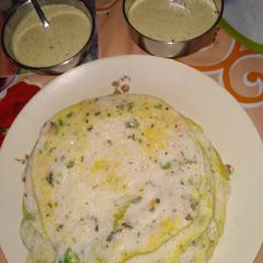 A picture of Masala Rice Chilla.