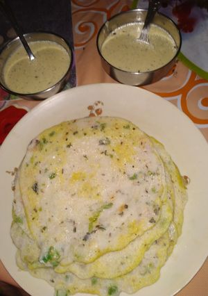 A picture of Masala Rice Chilla.
