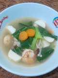 Sop Udang Jamur Enoki