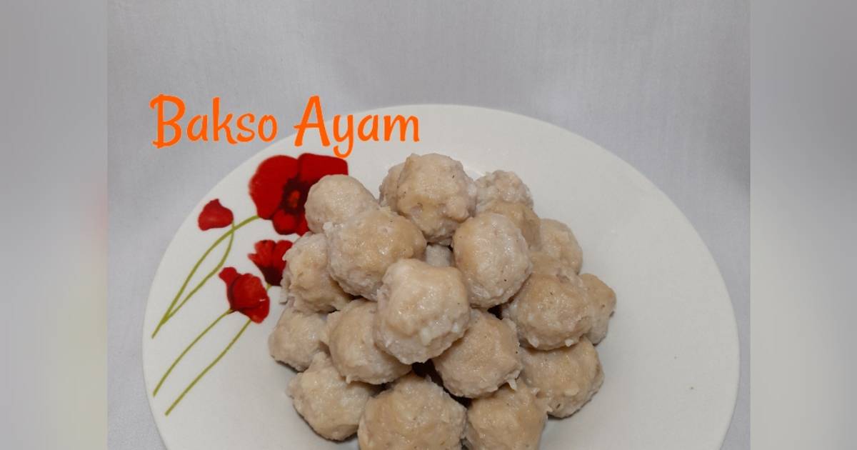 Resep Bakso Ayam Homemade Oleh Pawonmbakning Cookpad