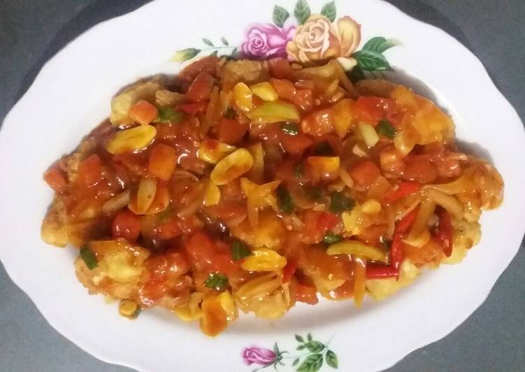 Gurame tepung saus bangkok