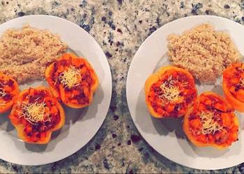 Easiest Way to Cook Perfect Sweet Potato and Ground Turkey Stuffed Peppers