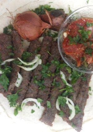 صورة لوصفة كباب منزلي بالفرن