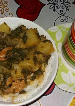 Una foto de Salpicón de acelga o espinaca