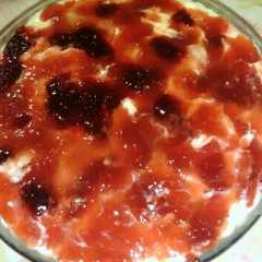 Una foto de Torta de queso crema