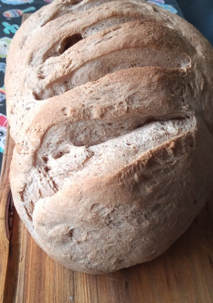 Una foto de Pan Integral sin amasado ni materia grasa