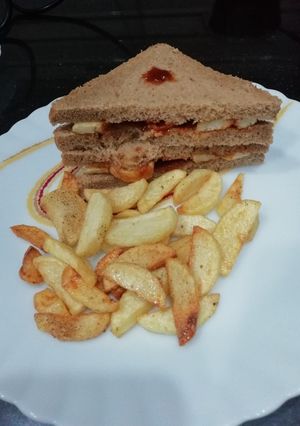 A picture of Potato Toast.