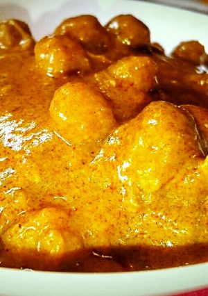 A picture of Chickpea and Chicken Nepali Curry.