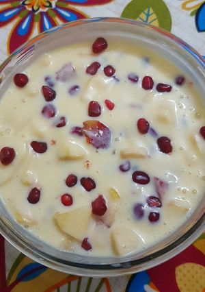A picture of Fruit custard.