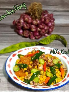 Foto resep Oseng Cumi Asin Pelangi