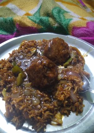 A picture of Veg manchurian.