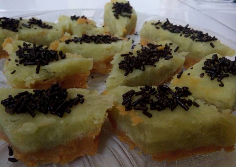 Cara Gampang Membuat Gethuk Ubi 2 Warna Tabur Mesess Anti Gagal