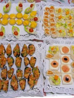 Una foto de Aperitivos, canapés y entrantes variados para las fiestas