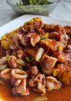 Foto resep Cumi saos pedas