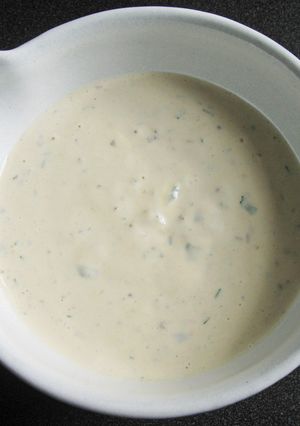 A picture of My Creamy Caesar Dressing.