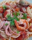 Спагетти с морепродуктами