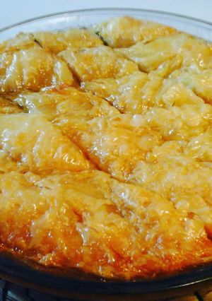 A picture of Baklava with Lemon Syrup.