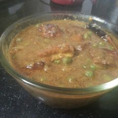 Matar paneer A picture of Matar paneer.
