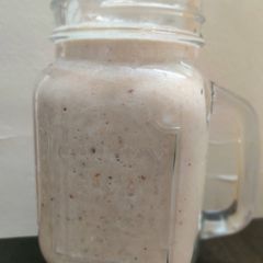 A picture of Almond milk smoothie.