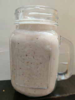 A picture of Almond milk smoothie.