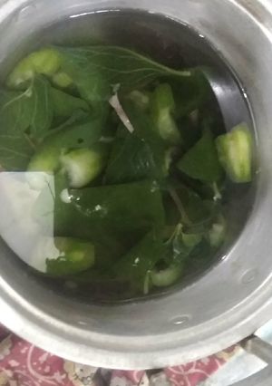 Foto resep Sayur Bening Bayam dan Gambas
