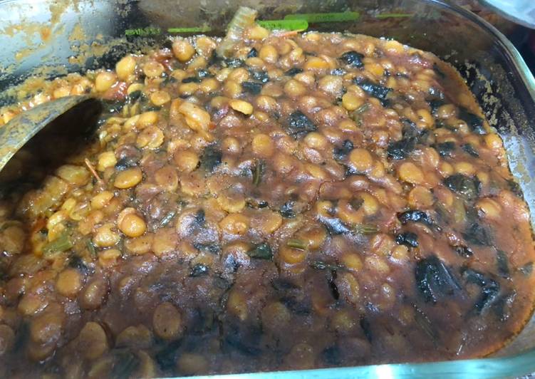 Recipe: Yummy Chana daal palak combination