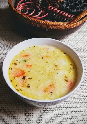 Tárkonyos zöldborsóleves recept fotója