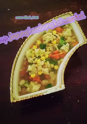 Foto resep Sup Jagung Kembang Kol Wortel