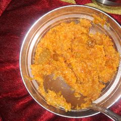 A picture of Gajar ka halwa.