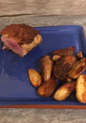 Une photo de Filet mignon de porc en croûte de chorizo