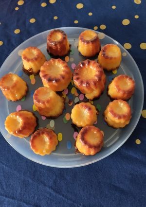 A picture of Cannelés with Rum.