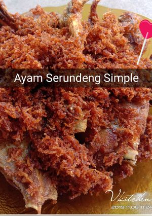 Foto resep Ayam Serundeng Simple