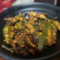 A picture of Bhindi Ki Sabzi.