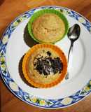 Muffins keto con chocolate negro