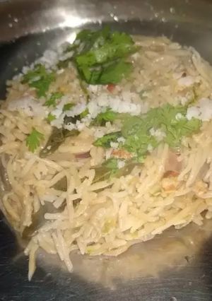 A picture of Vermicelli Bath/Upma.