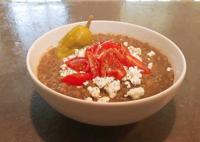 Steps to Make Ultimate Smoked green lentil soup