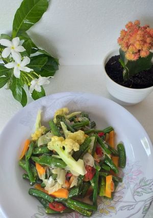 Foto resep Oseng Kembang Kol Kacang