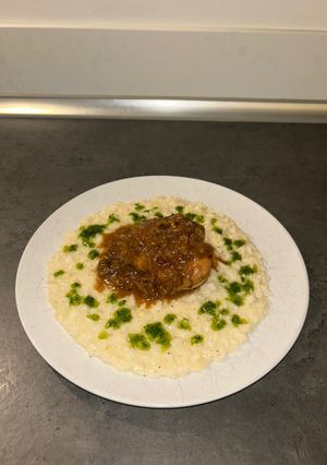 Foto di Risotto al prosecco con ossibuchi di tacchino